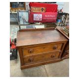 2 Drawer Antique Chest with Key