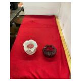 Fenton and Daisy Button Vases