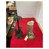 Zebra Candle and Monkey Candlestick