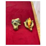 2 Vintage Czech Bird Wall Pockets