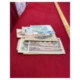 Assorted Vintage Foreign Currency