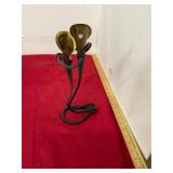 Brass Iron Art Tulip Vase