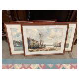 Set of 4 Jordon Grant Nautical Scenes