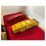 2 Structo Vintage Pressed Steel Trailers