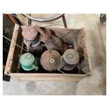 Antique Crate and Lanterns