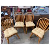 Set of 4 Oak Chairs