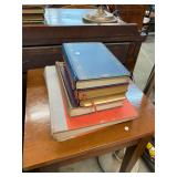 Leather And assorted Antique Books