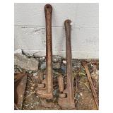 Two Large Pipe Wrenches