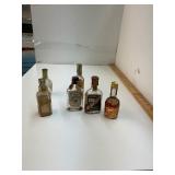 Lot of 6 Vintage Airplane Liquor Bottles