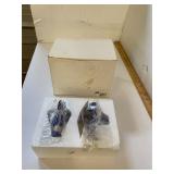 New Blue White Fish Salt and Pepper Shakers