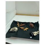 Carved Figures and Paper Weight Lot