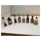 8 Vintage Airplane Liquor Shooter Bottles