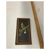 Vintage Intricate Parrot Feather Art