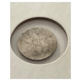 1852 Three Cent Trime