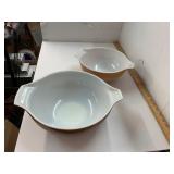 Two Vintage Pyrex Bowls