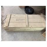 Military Ammo Crate Wooden Cartridge Box