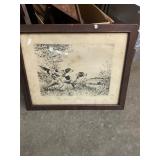 Antique Hunting Print