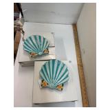 Two Diane Artware Seashell Pieces