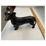 Dachshund Dog Cast Iron Bank