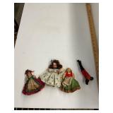 Antique Dolls and Handmade Americana Nut Doll