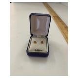 10kt Genuine Amethyst Stud Earrings