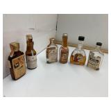 6 Vintage Airplane Liquor Bottles