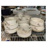 Antique RX Pharmacist Gold Rimmed China