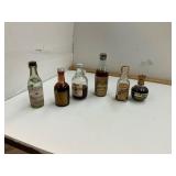 6 Vintage Airplane Liquor  Bottles