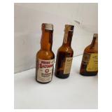 Lot of 6 Blended Whiskey Vintage Airplane Bottles