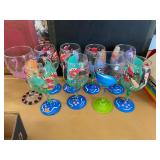 Nautical Hand Painted Wine Glasses