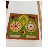 Big League Baseball Game Antique Board Game