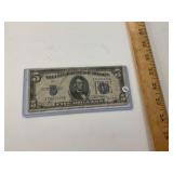 1934 D $5 Silver Certificate