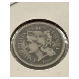 1866 Three Cent Coin