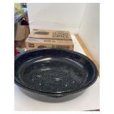 Portable Charcoal Grill and Enamel Lot