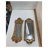 Gold Tone Frame Mirrors