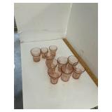 Pink Depression Glass Cups