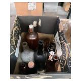 Antique Amber Bottle Lot