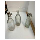 3 Antique Bottles Citrate Magnesia Flemington NJ
