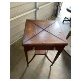 Antique Handkerchief Game Table