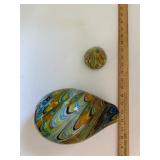 Two Art Glass Vases