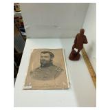 Grant Print and Jackson Statue