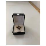 Gold Tone Floral Ring