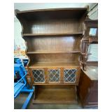 Antique Lead Glass Hutch