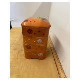 Vintage East Asian Stacking Canister Set
