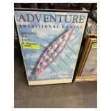 Adventure Rowing Poster and Red Sails Print