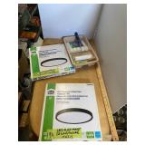 Ceiling Light and Paint Supplies