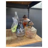 Vintage Oil Lamps Lot