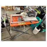 Rigid Wet Tile Saw and Saw Stand