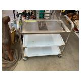 Stainless Steel 3 Shelf Rolling Cart