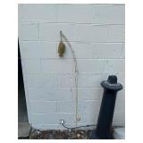 Fishing Pole and Fish Yard Art